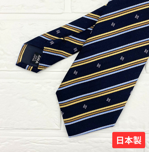 ネクタイ・ストライプネイビー