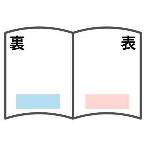 手帳裏表説明